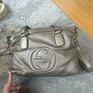Used GUCCI Soho Interlocking G 308362
Handbag Shoulder Ladies Metallic Champagne